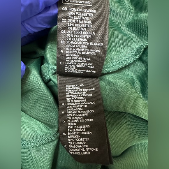 NWT: OTHER STORIES EMERALD ANIMAL PRINT VELVET MINI DRESS - Picture 5 of 6